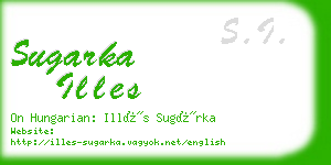 sugarka illes business card